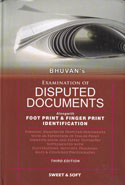 Examination of Disputed Documents Alongwith Foot Print and Finger Print Identification